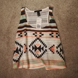 Tank Top with Aztec Print